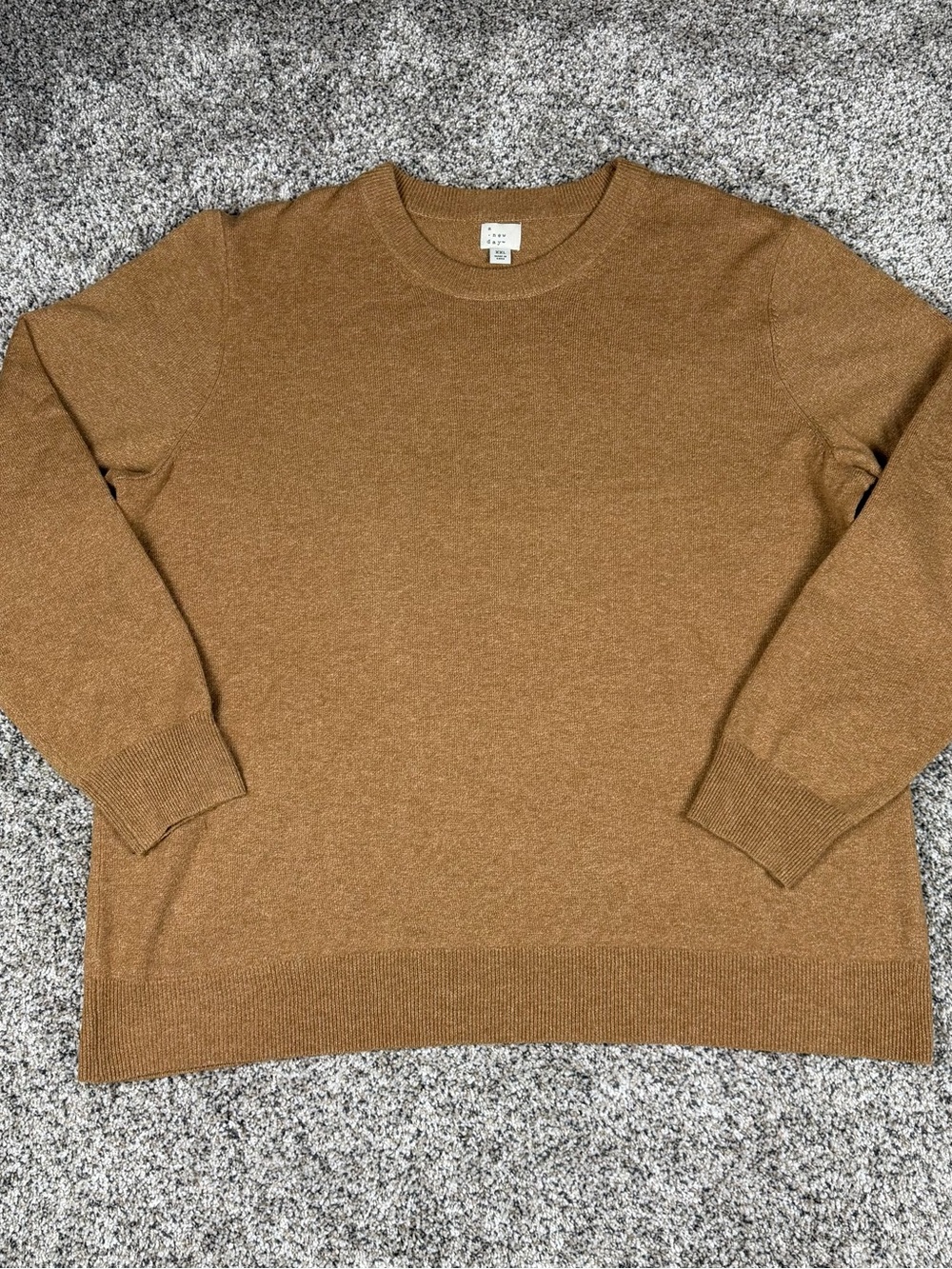 Sz 2XL Women’s a new day Crewneck Sweater in Camel Brown